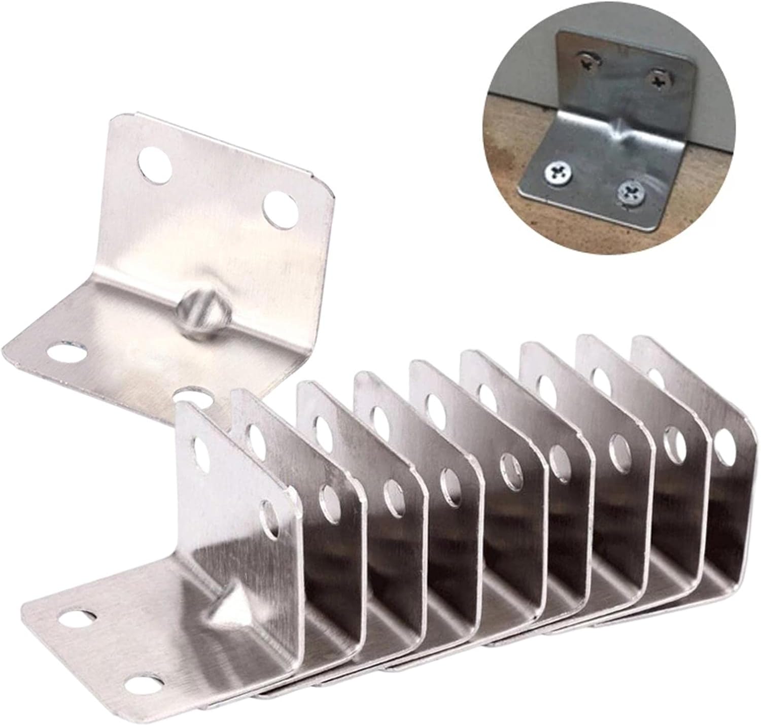 Suportes de Canto para Juntas de Perfil Fixadores de Ângulo Kit 50 pçs. F-522 Saint Plus - Imagem 5