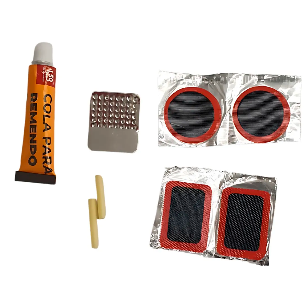 Kit de Reparos para Pneu de Bicicleta Camara 8 peças SQ3266 - Imagem 2