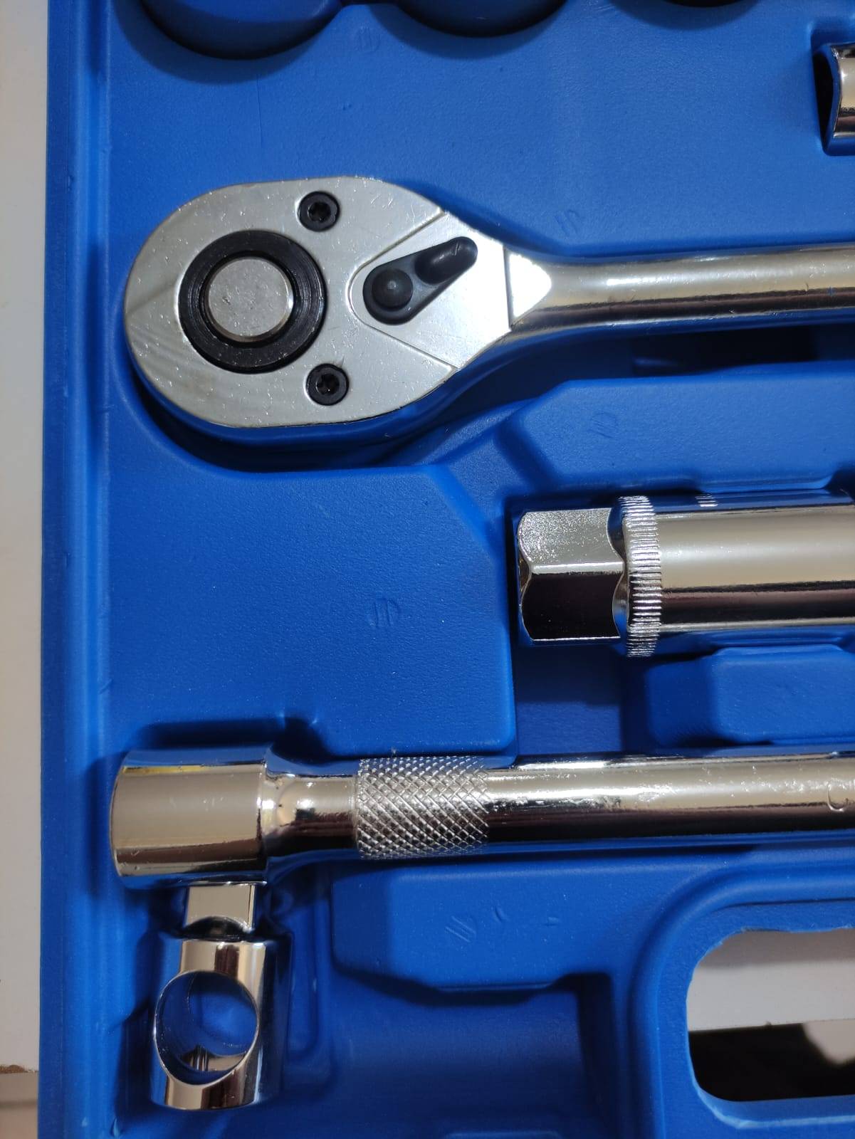 Kit Soquete c/ Catraca Sextavado Jogo 22 peças + Maleta ID-2847K Idea - Imagem 9