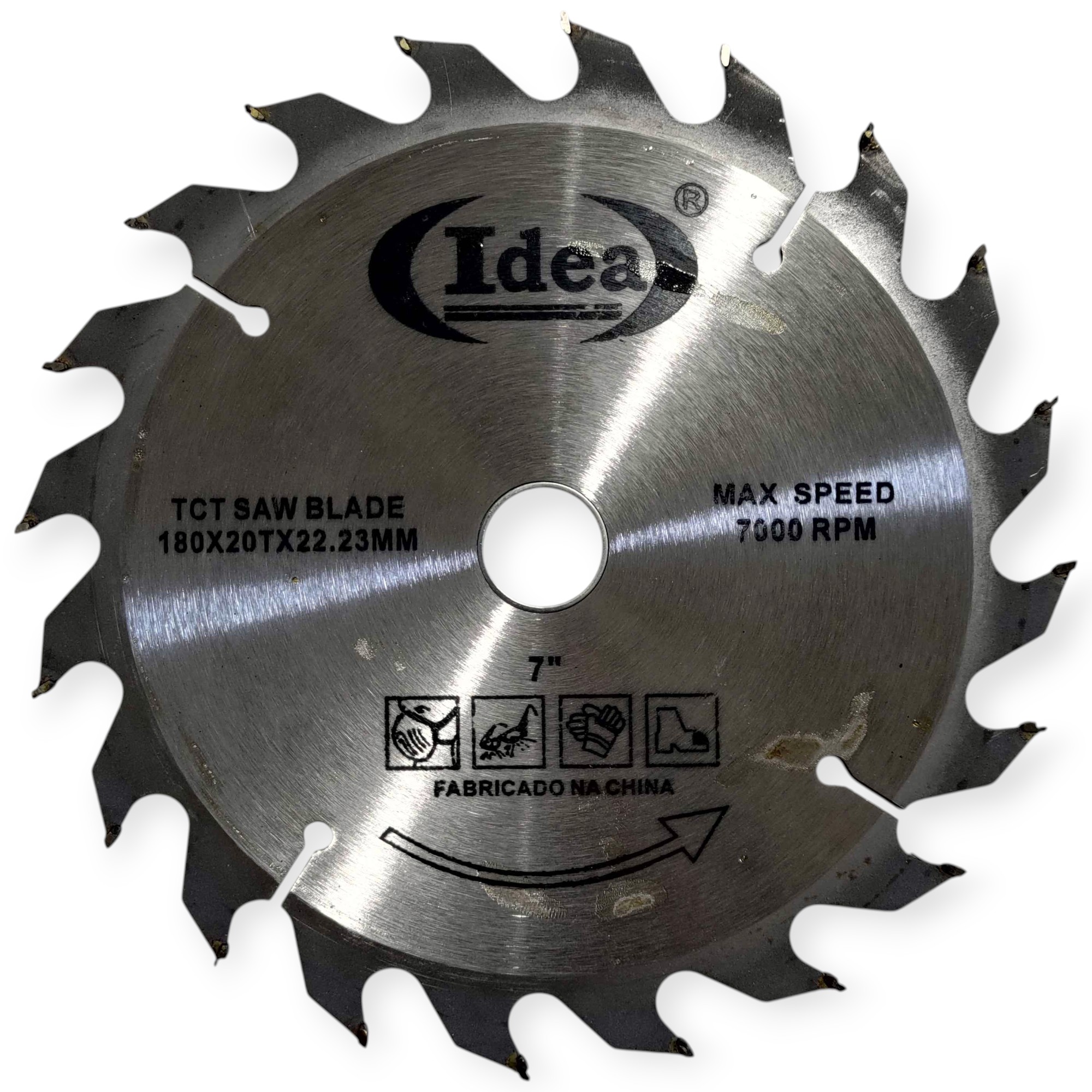 Disco de Serra Circular 7" - 180 mm. x 22,23 mm. Ponta de Widea Madeira 24 ou 20 Dentes