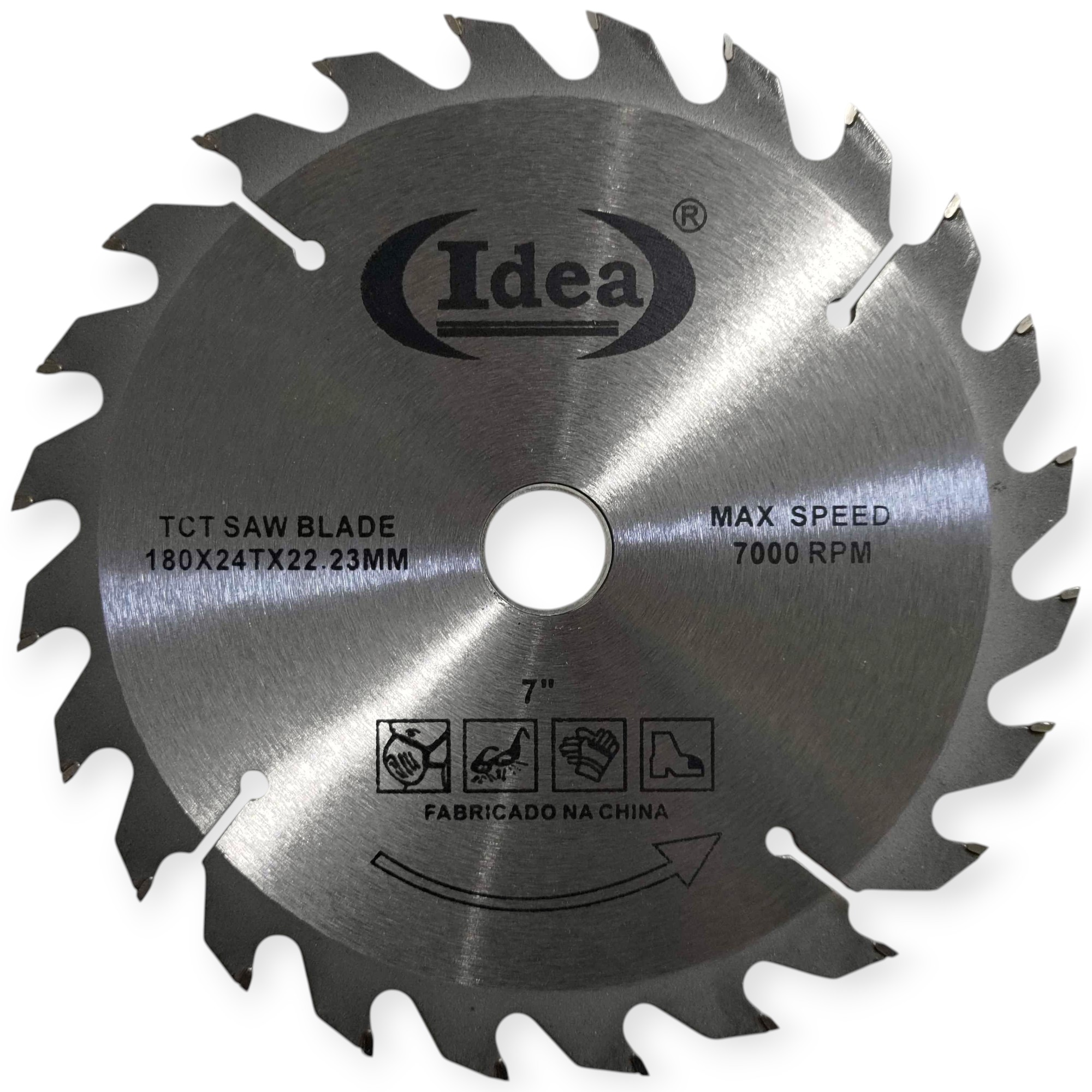 Disco de Serra Circular 7" - 180 mm. x 22,23 mm. Ponta de Widea Madeira 24 ou 20 Dentes - Imagem 2