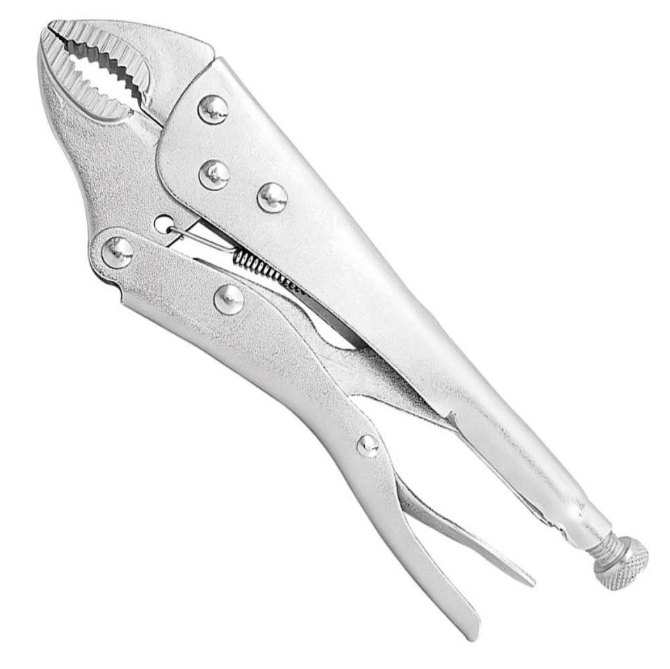 Alicate de Pressão 10" - 25 cm. em Aço Bico Curvo ou Reto