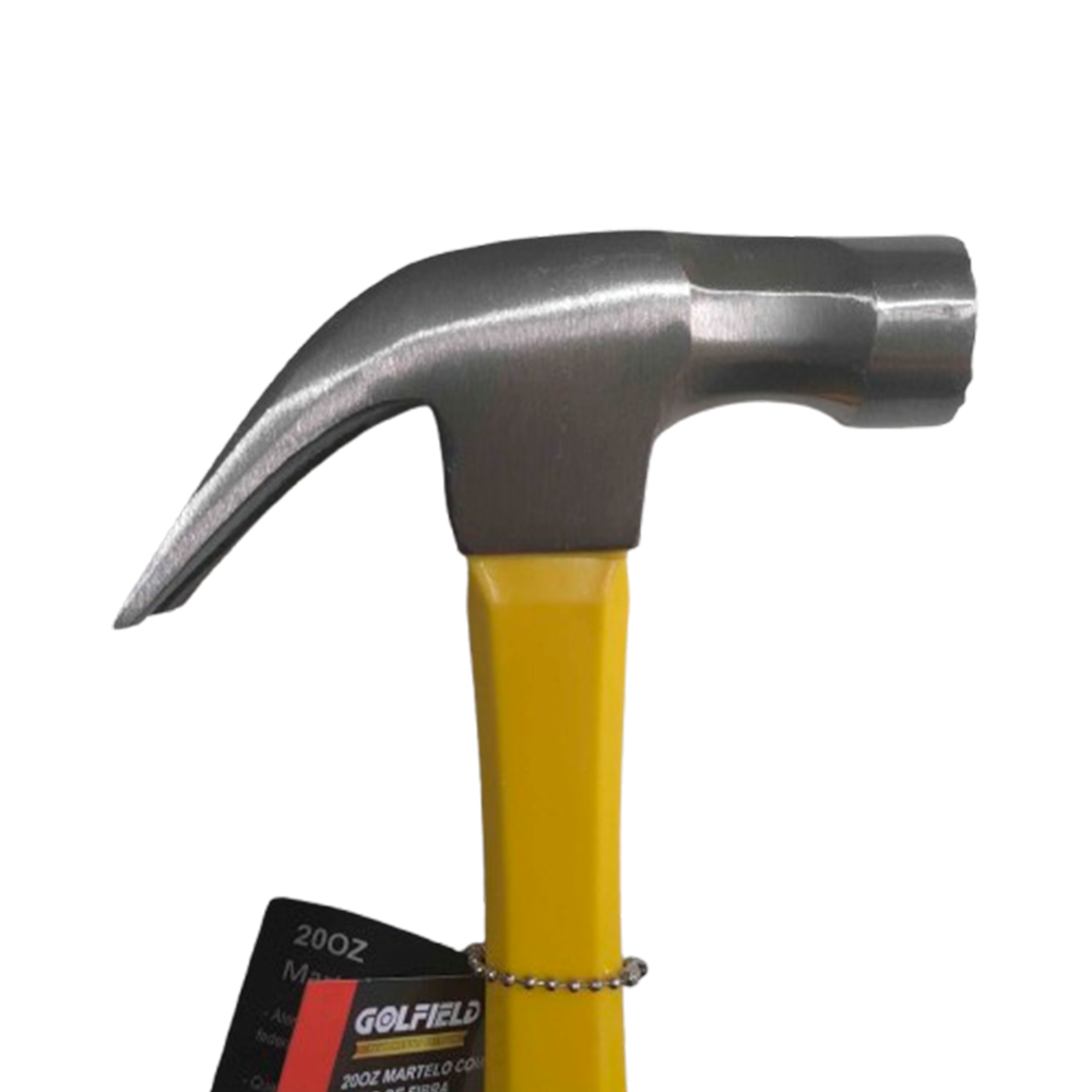 Martelo Cabo Emborrachado Imantado 29 mm. com Imã Para Prego Golfield - Imagem 3