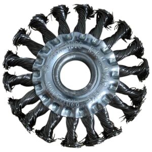 Escova de Aço Carbono Circular Fio Torcido 100 mm. 22.2mm F-564 Saint Plus