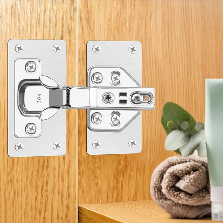 Placa de Reparo para Dobradiça de Armário + Parafusos F-320 Saint Plus