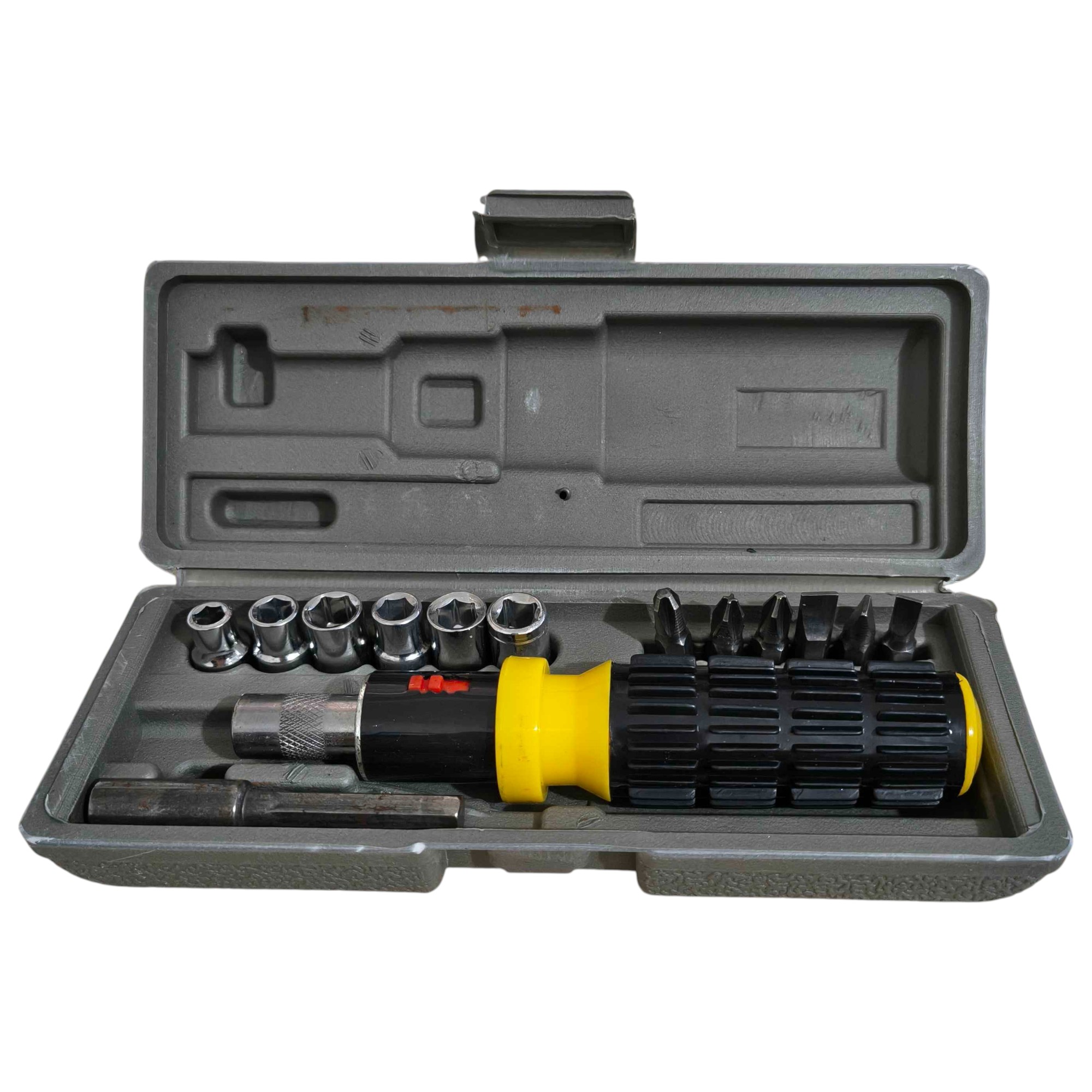 Soquete Mini com Chave Inversível Kit 15 peças F-181 Saint Plus