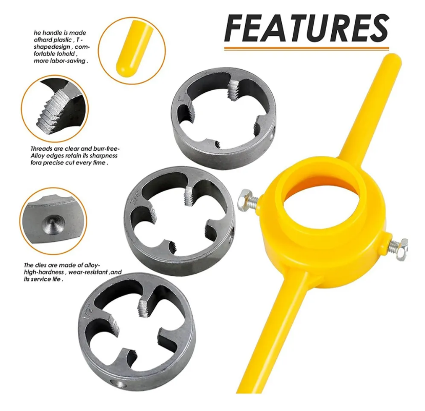 Tarraxa Manual para PVC 1/2" - 3/4" - 1" Kit 6 peças F-511 Saint Plus - Imagem 2