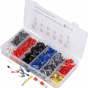 Terminais Elétricos Ilhós Tubular 0,5 mm. até 10 mm. Kit 1200 peças F-560 Saint Plus